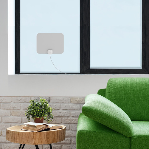 Antena Hd Para Tv Mohu Leaf Con Cable Coaxial De 3m