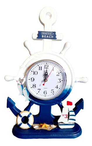 Reloj De Mesa De Ancla Estilo Mediterráneo 