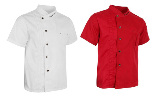 Chamarras De Chef Unisex, Abrigo, Camisa De Manga Corta,