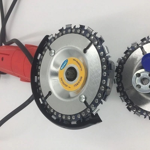 Disco Corrente De Motosserra Para Lixadeira Esmerilhadeira Cor Aço