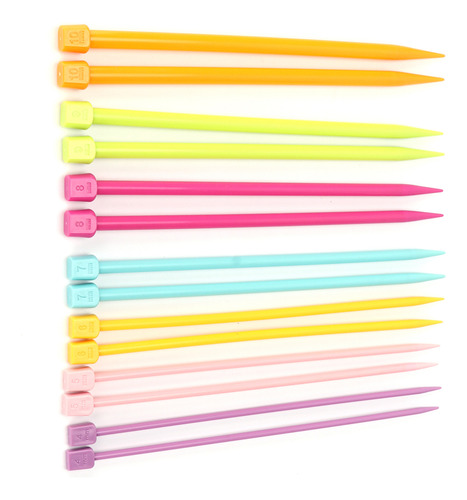 Kit De Crochê, 14 Unidades, Agulhas De Tricô Multicoloridas,