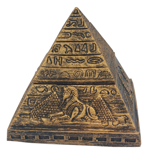 Vasija Egipcia De Pirámide Decorativo