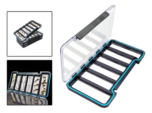 Caja Organizadora Impermeable Para Moscas, Caja 6 Rejillas