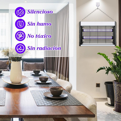 Auskang Lámpara Mata Mosquitos Eléctrico, Repelente de Mosquitos Electrico Potente 20W, Lampara Antimosquitos, Lamp Bug Zapper para Interior y Exterior Jardín Dormitorio Cocina