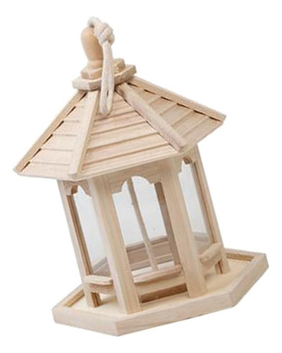 3 Piezas De Colgante Gazebo Comedero Para Pájaros Jardín