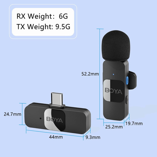 Sistema De Micrófono Inalámbrico Boya By-v20, Mini Micrófon