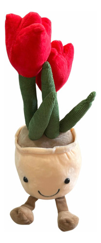 Peluche Tulipán Con Maceta 32cm