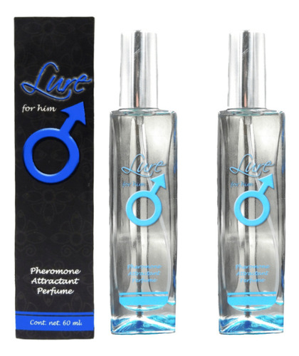 2 Perfumes Masculino Con Feromonas Lure 60ml Ecxi-tación