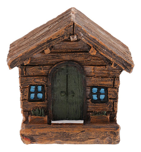 2 Casa De En Miniatura, De Resina