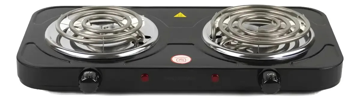 NZA - Fogão Elétrico 2 Bocas 2500W - Preto
