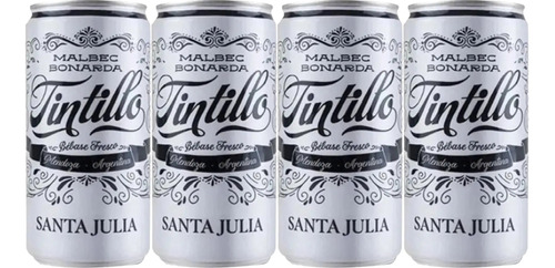 Santa Julia Malbec Bonarda Tintillo Lata 269ml X4 - Celler