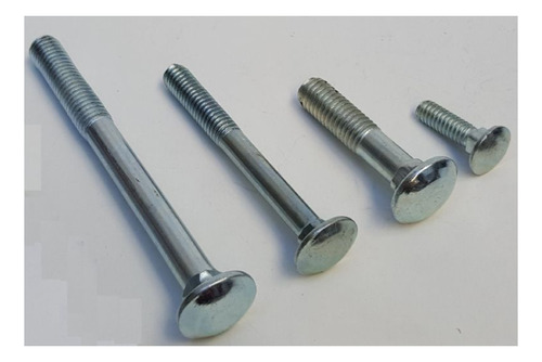 Bulon Redonda Con Tuerca 1/4 X 3 1/2 Cuello Cuadrado X 35 Un