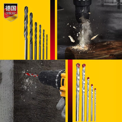 Mechas Madera Set Juego 3-4-5-6-8-10mm X 6u Taladro
