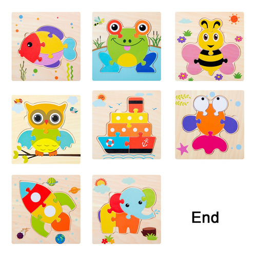 Puzles De Madera P, Juguetes Para Niños Pequeños, Regalos Pa
