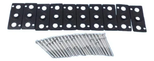Bloco Manifold P/ 10 Valvulas Pneumáticas 4v200 Aluminio 1/4