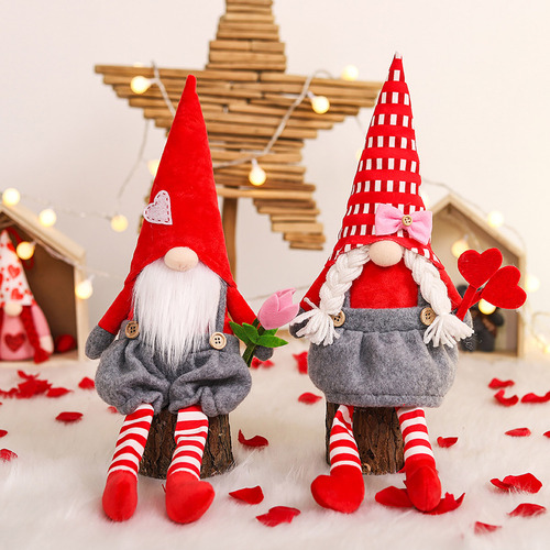 (b) Elfo De Peluche De Gnomos Para Muñeca, Bonito Enano Sin