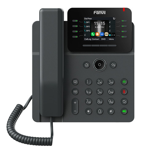 Teléfono Ip Empresarial, 12 Líneas Sip, Pantalla A Color 2.8