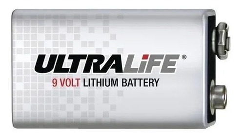 Bateria 9v Lithium Ultralife 1200mah U9vl-j-p Não Magnética