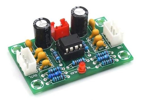 Kit Montado Mini Pré Amplificador Áudio Ne5532 Fonte Simples