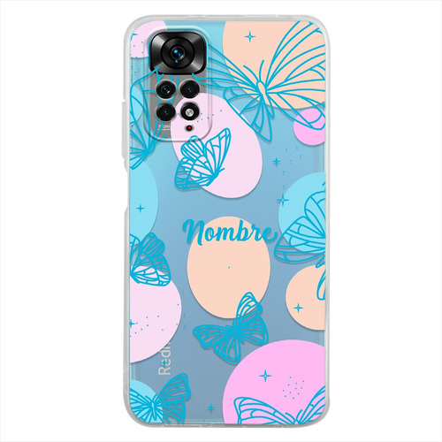 Funda Para Xiaomi Mariposas Personalizada Con Tu Nombre