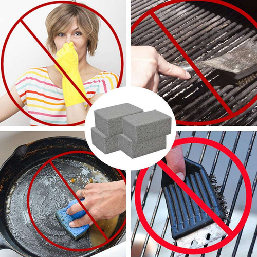 Bloque De Ladrillos Para Limpiar Parrillas Y Planchas, Paque