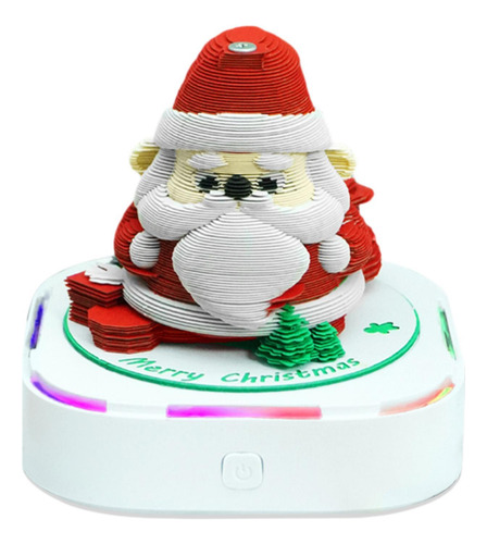 Calendario De Escritorio Festivo En 3d De Papá Noel Con