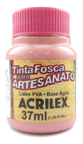 Tinta Acrilex Fosca Artes. 37 Ml 828rosa Antigo