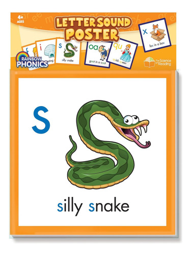 Aprendizaje Para Jóvenes: Rainbow Phonics - Póster Con Sonid