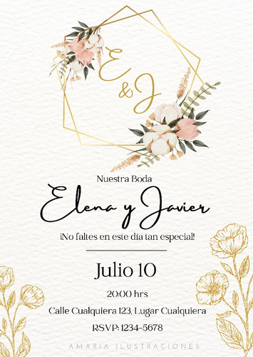 Invitaciones Digitales Para Cumpleaños De 15, Bodas, Etc.