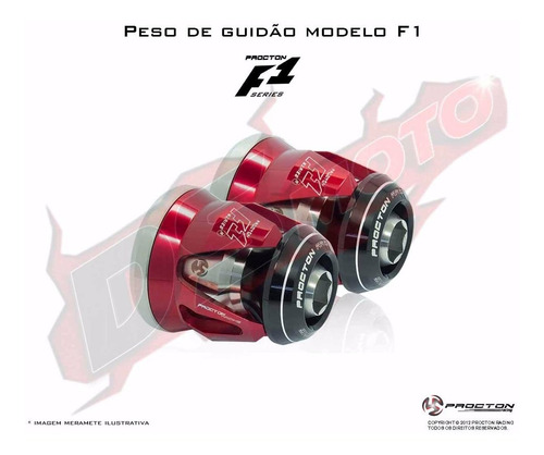 Peso De Guidão F1 Procton Racing - Yamaha Xj6 Xj6n Xj6f N F