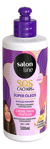 Salon Line Creme Pentear Cachos Super Oleos Nutritivo 300ml