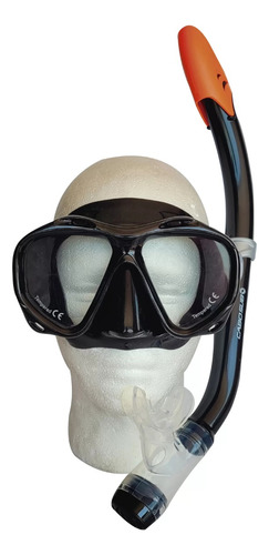 Kit Buceo Mascara Snorkel Profesional Ajustable Titan