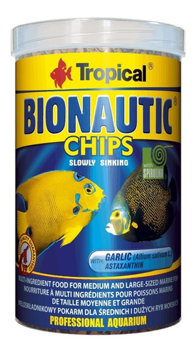 Imagen 1 de 1 de Alimento Comida Para Peces Marinos Bionautic Chips 520g