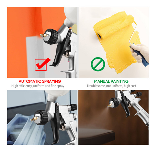 Pulverizador De Pintura Para Pintar Muebles Con Pistola De 3