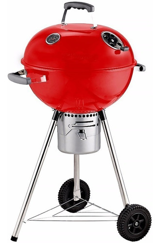 Parrilla Portatil Tapa Ruedas Grill Camping Rojo En Cuotas