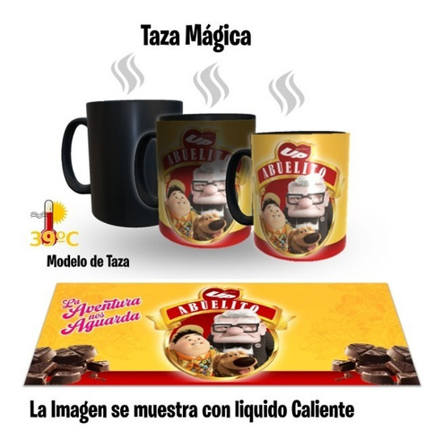 Taza Magica De Ceramica 320 Ml, Chocolate Abuelito Up