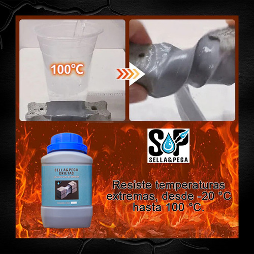 Impermeabilizante Sellador De Grietas 1 Kg Estructurales Gris Oscuro Satinado