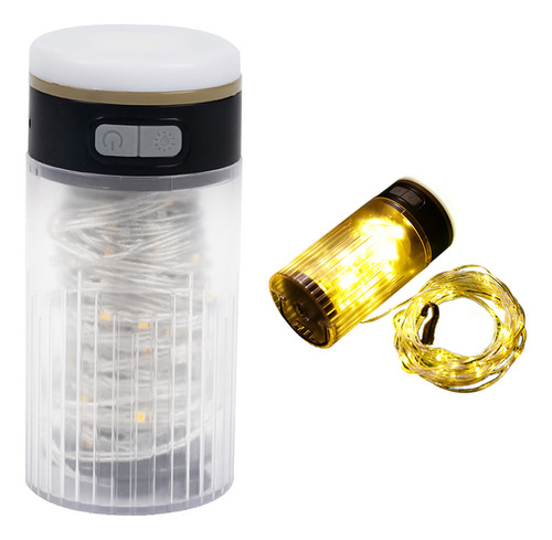 Luz Led Portátil Para Acampar: 6 Modos, Función De Banco De