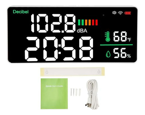 Medidor De Decibelios Led 4 En 1 Medidor De Nivel De Sonido