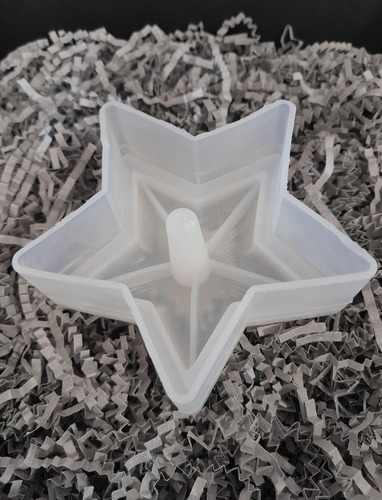 Molde Silicon Diseño Soporte De Anillos Estrella