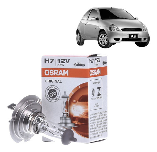 Lampada Original Farol Alto Ford Ka 2005 2006 2007 H7 55w