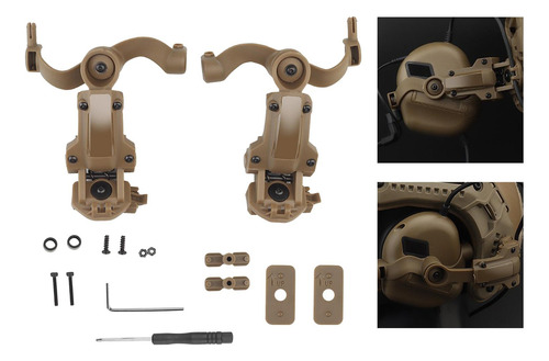 Accesorio De Riel Para Casco, Resistente, Fácil De Caqui
