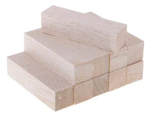 Bloque De Madera De Modelado 10 Piezas 120 Mm