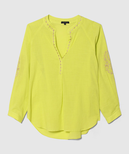 Blusa Mujer Patprimo M 3/4 Verde Algodón 30123183-61347