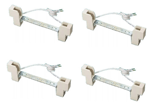 Kit 4 Soquete Lucchi Lâmpada Halogena Palito R7s Cavalete 
