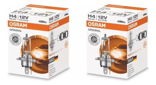 Ampolletas H4 Osram P43t Bilux 2 Unidades 60/55w