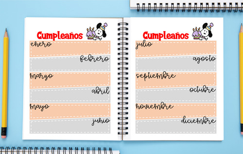 Agenda Directivos 2025-2026 Snoppy Mod. 1 Medio Oficio Beige Directivo Snoopy Mod. 1 2026