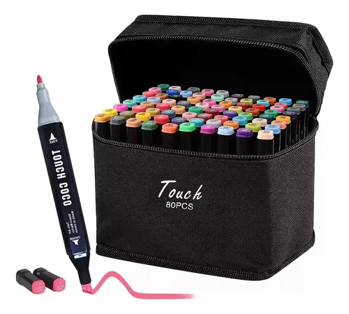 Kit De Marcadores X 80 Doble Punta