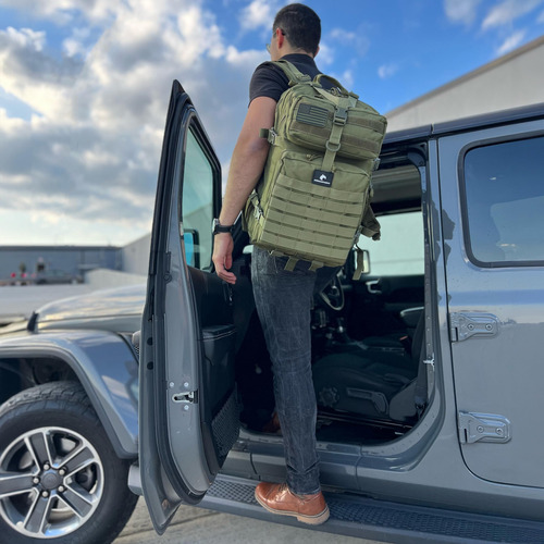 Mochila Táctica Elite 45 L Resistente Al Agua Verde Oliva Ew