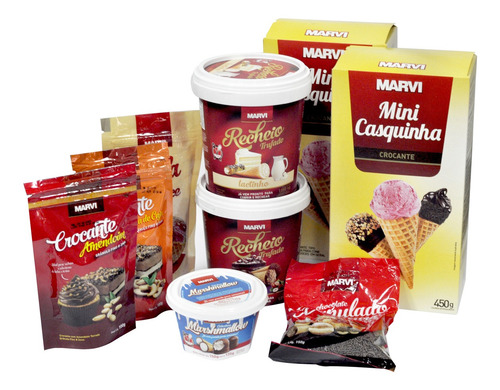 Kit Marvi Faça E Venda 120 Cones Trufados - 12 Itens